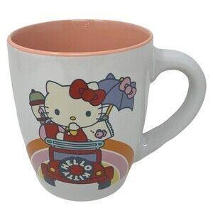 Hello Kitty Car Mug 25oz Peach Interior